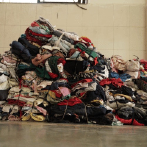 Collected discarded clothes for Punarsutra upcycling